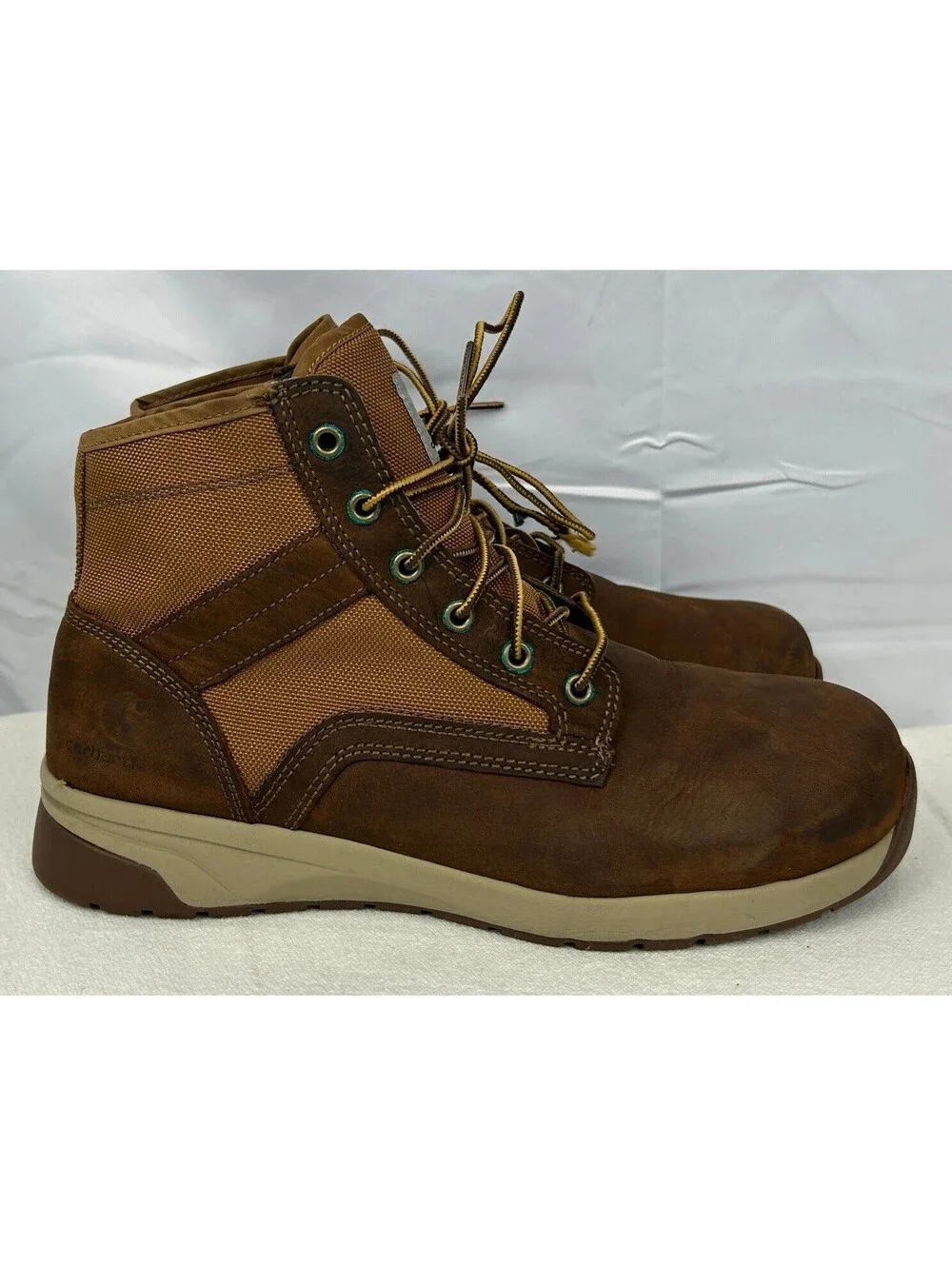 Carhartt EH ASTM F2413-18 Men's Size 10 Brown Leather Work Boots